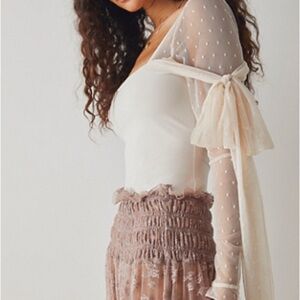 Free People | Tongue Tied Bodysuit - Ecru